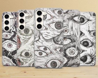 Eyeball Horror-telefoonhoesje: Gore Style-cover voor Samsung S25, Pixel 10 Pro, iPhone 17
