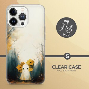Cute Ghost Phone Case, Spooky Cottagecore Cover for iPhone 17, Samsung A57, Pixel 9a image 6