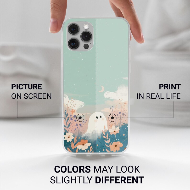 Cute Ghost Phone Case, Spooky Cottagecore Cover for iPhone 17, Samsung A57, Pixel 9a image 7
