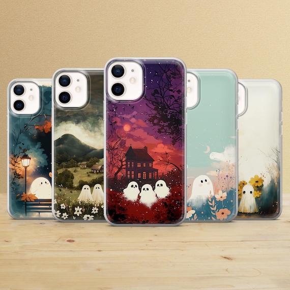 Ghost Phone Case: Paranormal Design Cover - For iPhone 17, Samsung S25, Pixel 9 XL