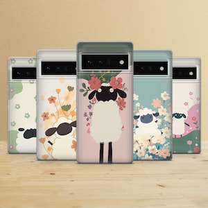 Sheep Phone Case Cute Animal Cover for Samsung S23 Ultra, Pixel 10a, iPhone 16 Pro