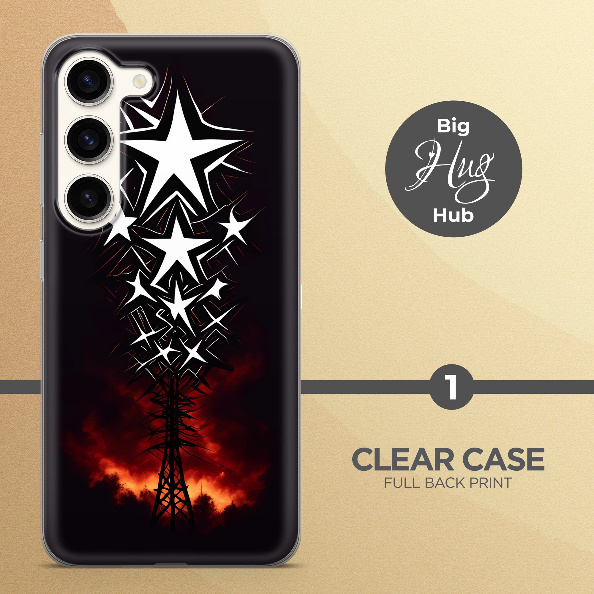 J2k Stars Phone Case Shining Cover for Samsung Galaxy