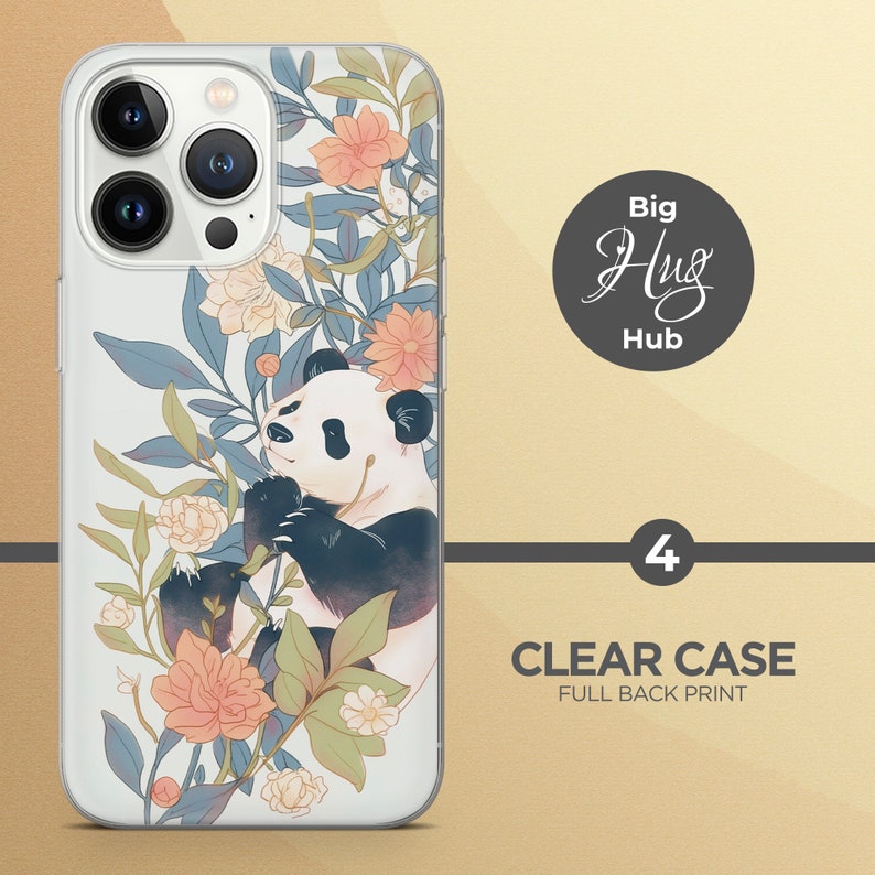 Panda-telefonskal: Mjukt gelfodral för iPhone 17, Samsung S26, Pixel 10a bild 5