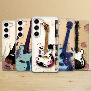 Acoustic Guitar Phone Case Musical Cover for Samsung Galaxy S25Ultra, S24, S23, A16, A15, A56,  A34 iPhone 15, 14, 13, 12, Pixel 8, 7Pro