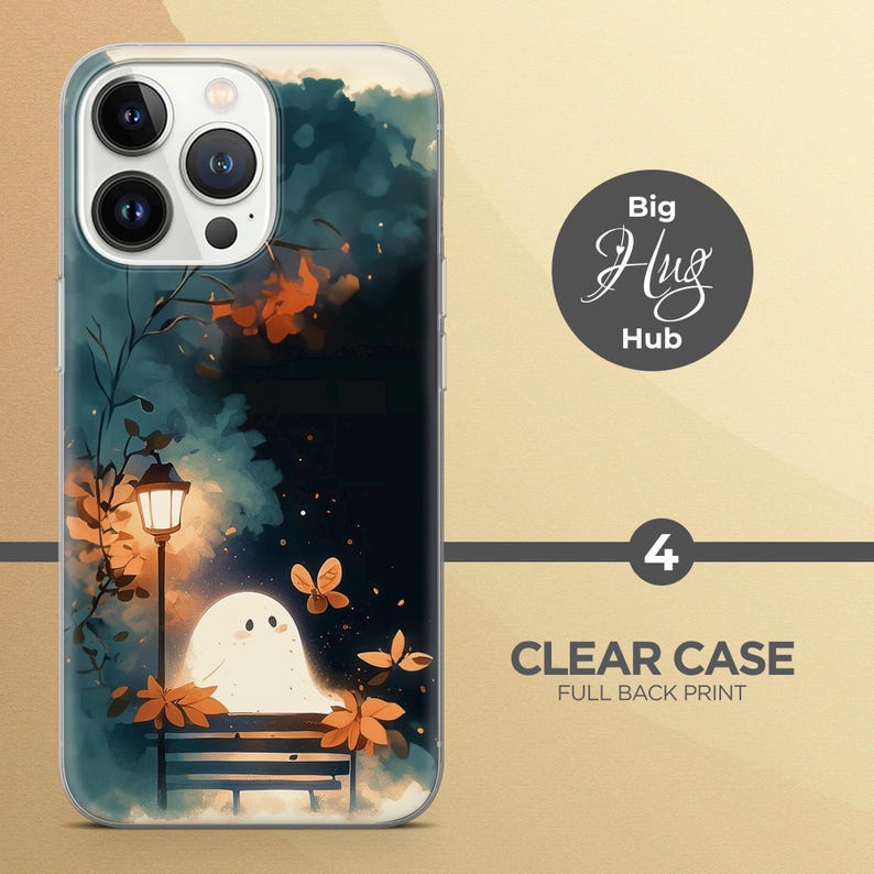 Cute Ghost Phone Case, Spooky Cottagecore Cover for iPhone 17, Samsung A57, Pixel 9a image 5