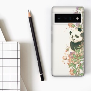 Panda-telefonskal: Mjukt gelfodral för iPhone 17, Samsung S26, Pixel 10a bild 9
