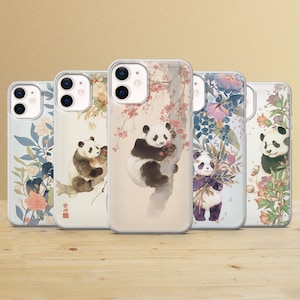 Panda-telefonskal: Mjukt gelfodral för iPhone 17, Samsung S26, Pixel 10a bild 1