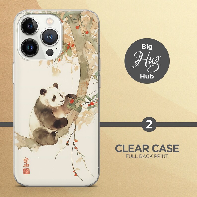 Panda-telefonskal: Mjukt gelfodral för iPhone 17, Samsung S26, Pixel 10a bild 3