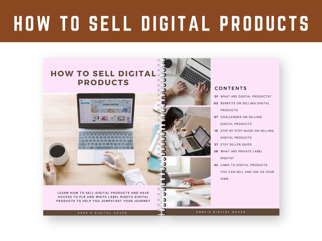 How to Sell Digital Products, PLR Digital Planner, PLR Ebook Canva ...