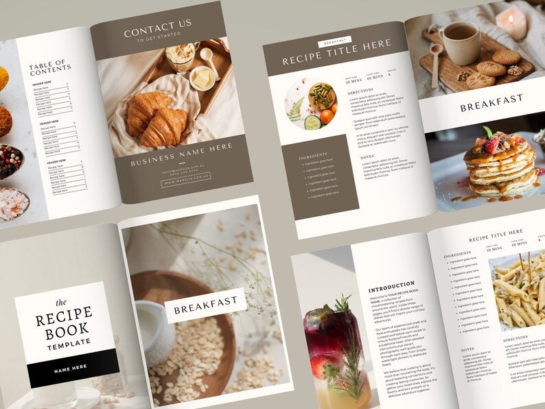 Printable Recipe Template | Recipe Book Template | Printable Recipe ...