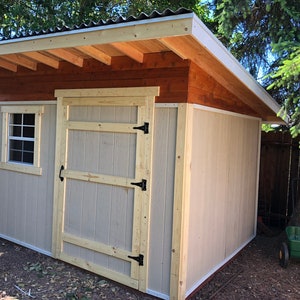 Hinterhof 10 'x 8' Schuppen Pläne | Materialliste | Schritt für Schritt Schuppen Pläne Pdf | DIY Holzbearbeitungsanleitung