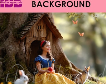 snow white photography background