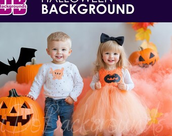 Halloween digital backdrop, Halloween Photography Digital Prop Composite, Holiday Backdrop, Portrait photography, kids creative composite