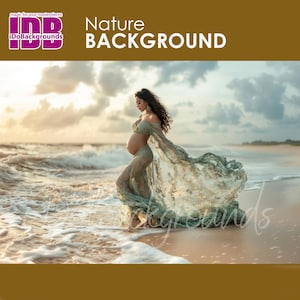 Nature sea beach backdrop for Maternity and Portrait photography background Photoshop Composite, seabeach sunset Photo Composite background