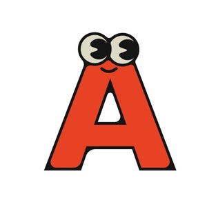 Alfabeto TODAS as letras, letras coloridas, downloads de PDF, PNG,