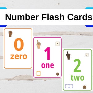 Numbers Flash Cards, Preschool Counting Flash Cards, Number Cards 1-20,Homeschool Activity | Fine Motor Skills  Preschool Education