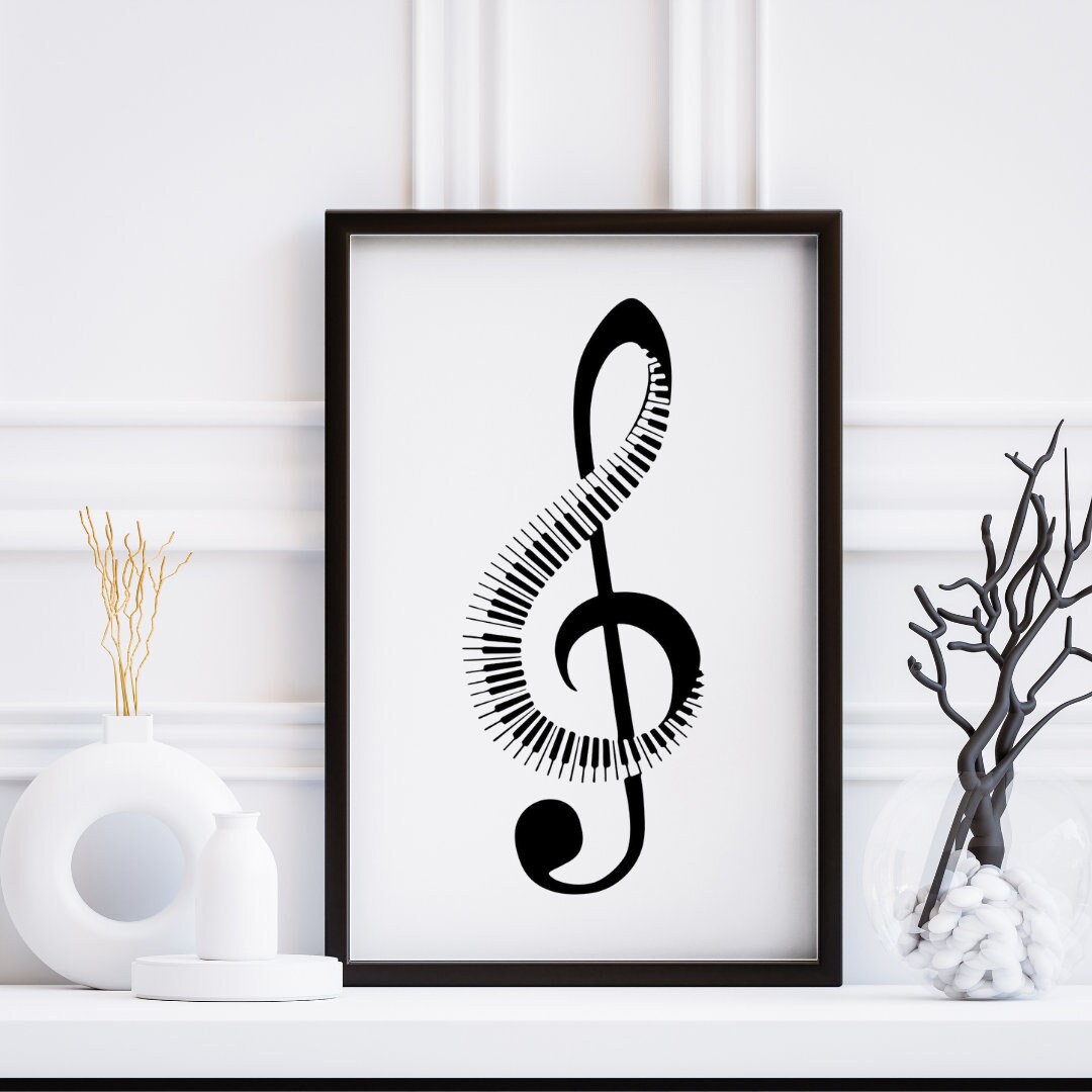 Music Svg, Musical Notes Svg,siluet Müzik Vektör ,custom Music Note ...