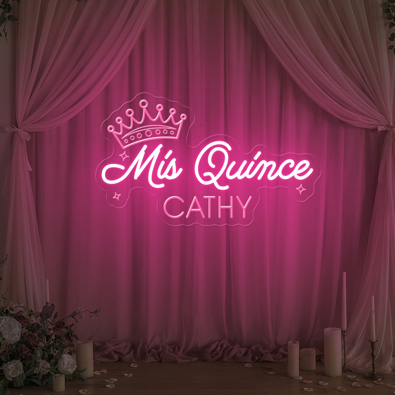 Mis Sign Custom Mis Quince Neon Sign: 15th Birthday Party Decor - Etsy