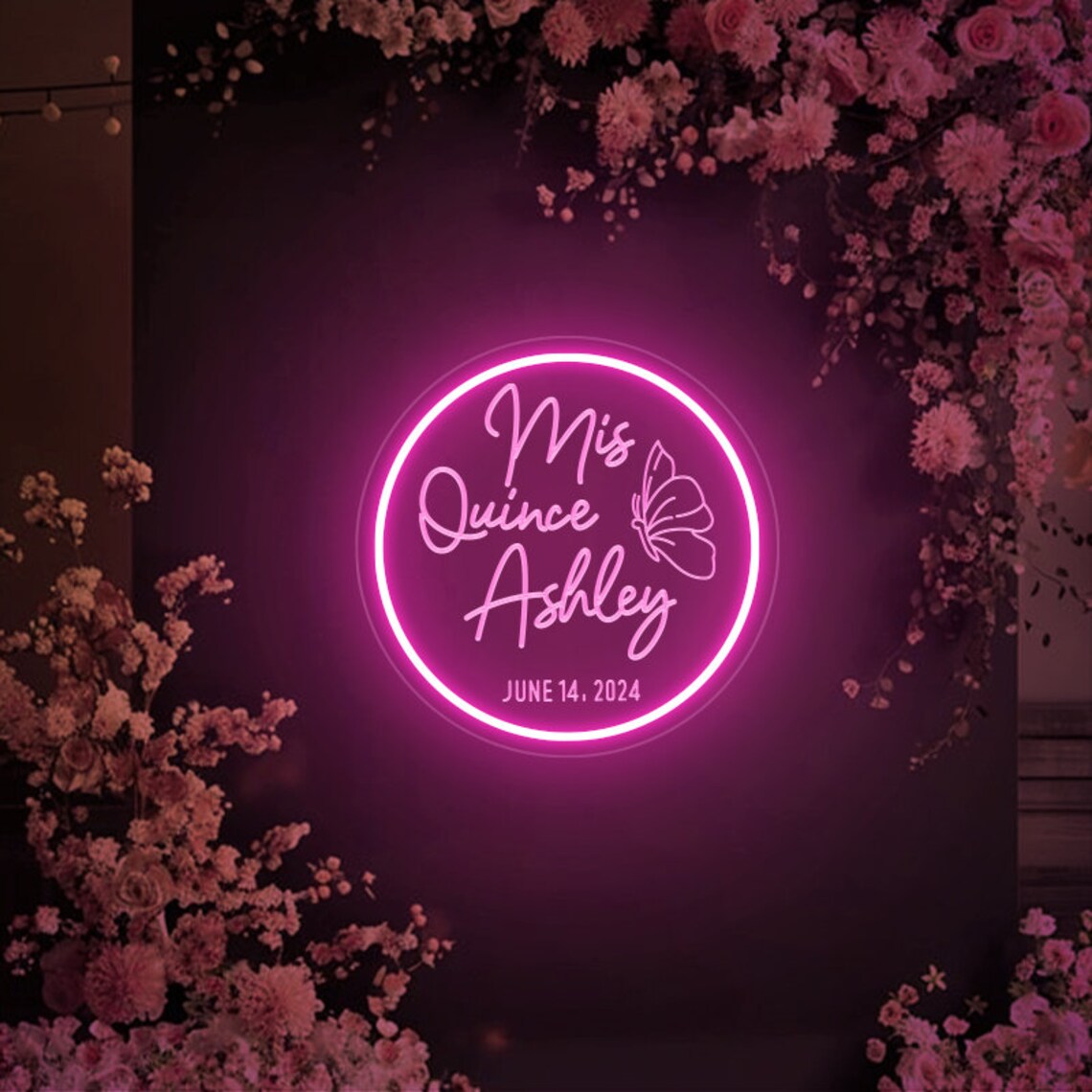 Mis Sign Custom Quinceañera Neon Sign: Mis Quince Birthday Party Decor - Etsy