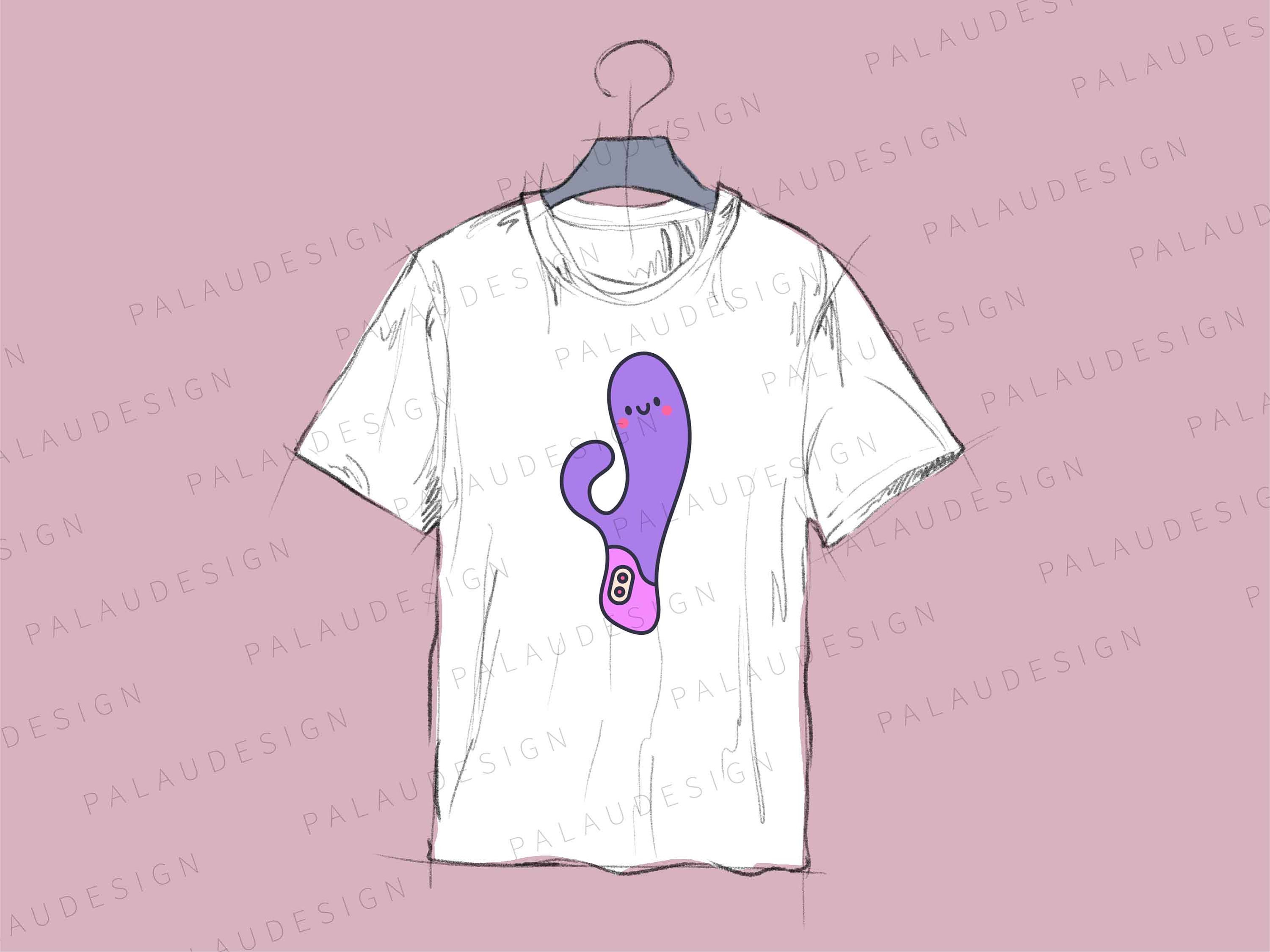 Kawaii Dildos & Sex Toys Clip Art - Outline Design - Digital Instant
