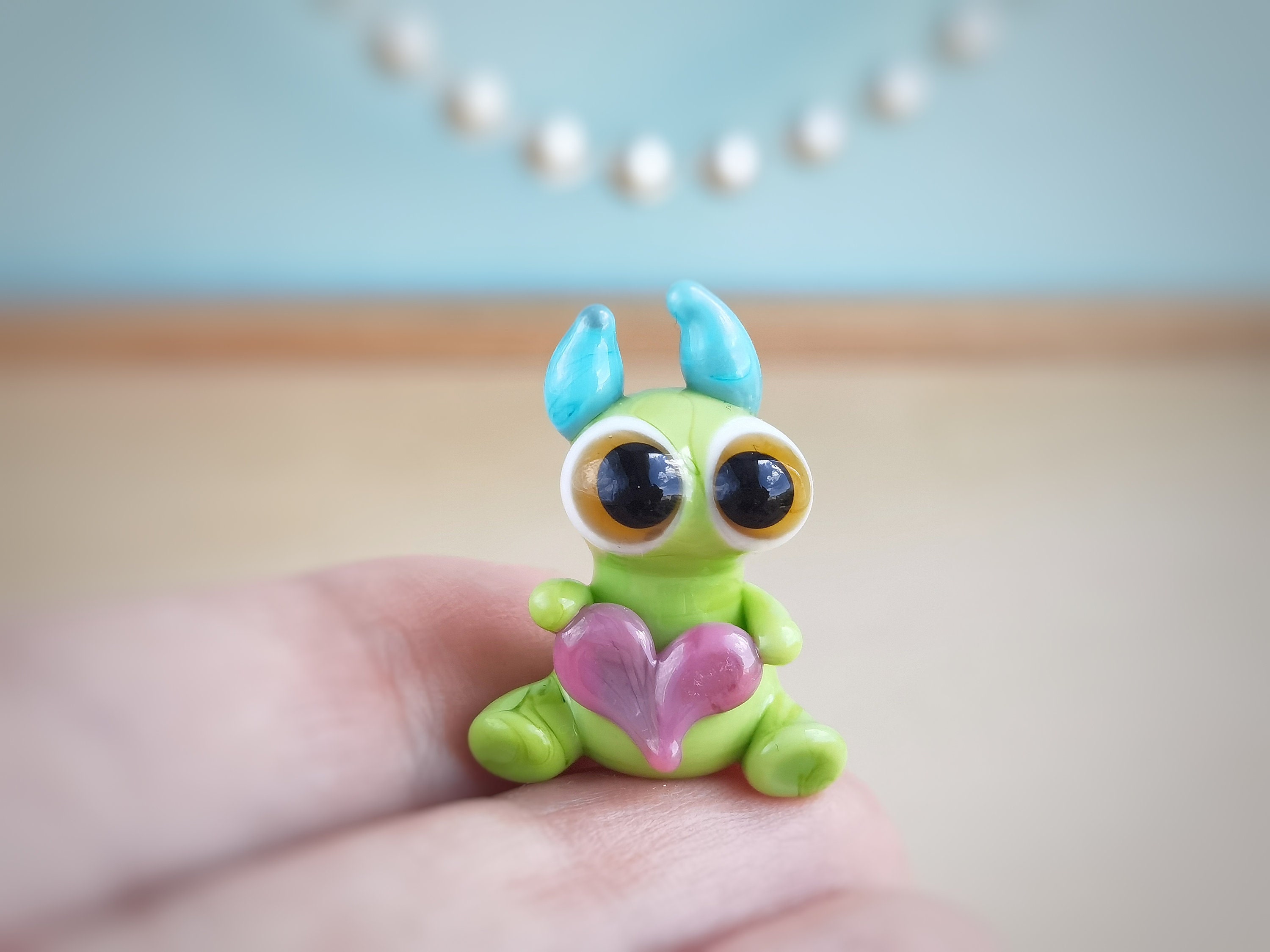 Desk Decor Devil Figurine Tiny Monster Figurine Miniature Monster Glass ...