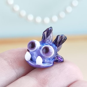 Glass Fish figurines Tiny fish Miniature fish Glass figurines Tiny glass animals Blown glass art Aquarium decor Dollhouse miniature