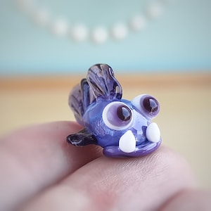 Tiny glass animals Glass Fish figurines Tiny fish Miniature fish Glass figurines  Blown glass art Aquarium decor Dollhouse miniature