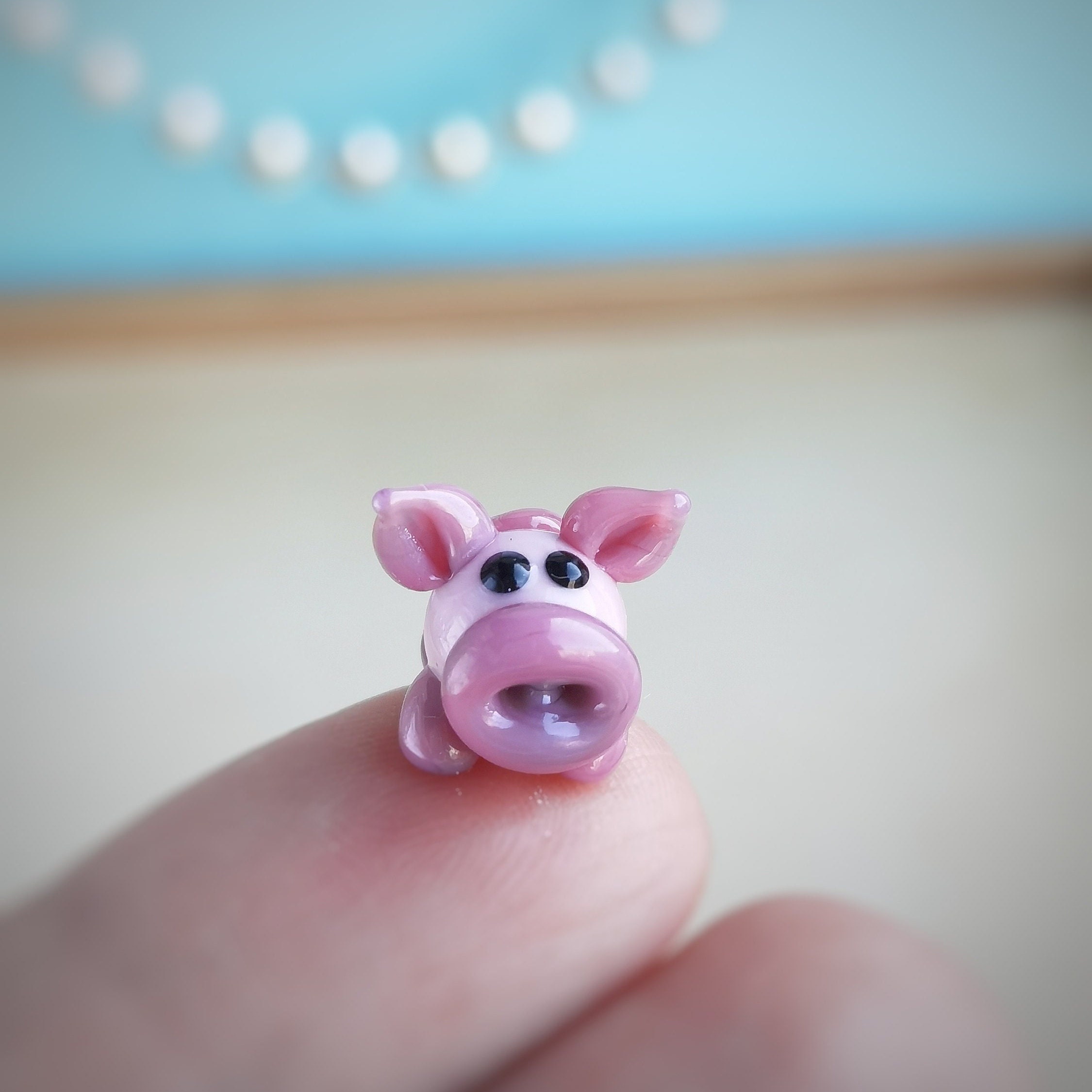 ガラスの豚の置物 - Etsy 日本