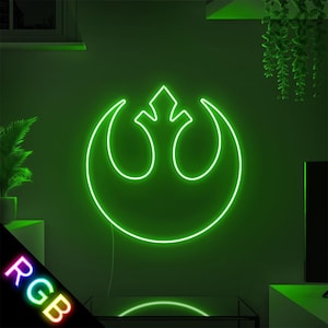 Sci-fi Logo Neon LED Sign - Custom RGB Colour Changing Gift for Star Wars Fans