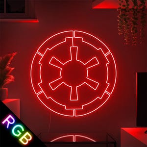 Sci-fi Logo Neon LED Sign - Custom RGB Colour Changing Gift for Star Wars Fans