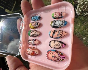 One Piece Handmade Anime Inspired Press Ons Nails