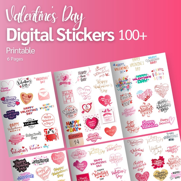 Valentines Day Themed Sticker, Valentines Day Sticker, Valentines Day, Digital Stickers, Valentines Day Gift, Gift For Valentine, Love Day