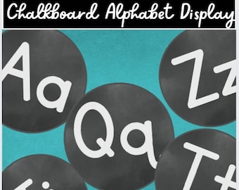 CHALKBOARD Alphabet Classroom Display
