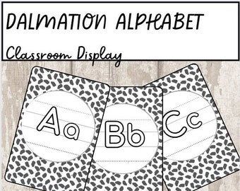 Dalmatian Alphabet Classroom Display