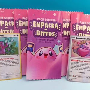 Verrassingspakket met gepersonaliseerde Ditto-grappenkaarten van Pokémon