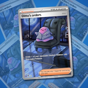 Ditto's orders - Tarjeta Pokémon personalizada