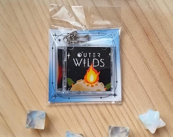 Keychain with mini NFC Outer Wilds soundtrack YouTube