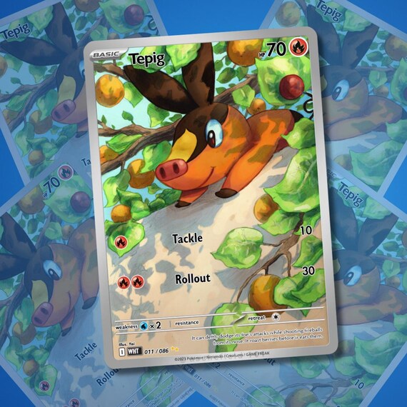 pokemon tepig card pokemon:tepig [Water] x2 Retreat Cost Tepig (23/163) - SWSH05 Battle