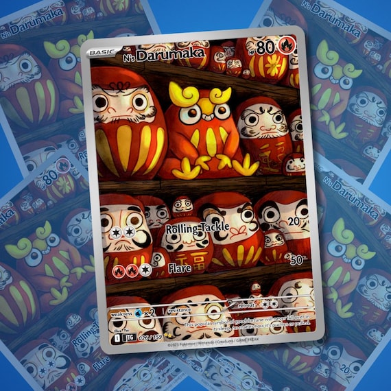 darumaka pokemon card value N's Darumaka - Custom Pokémon Playing Card