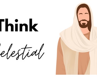 Think Celestial - business cards - Jesus Christ pack 1.  Perfect gift for missionaries, Primary, Youth, Relief Society, Priesthood etc