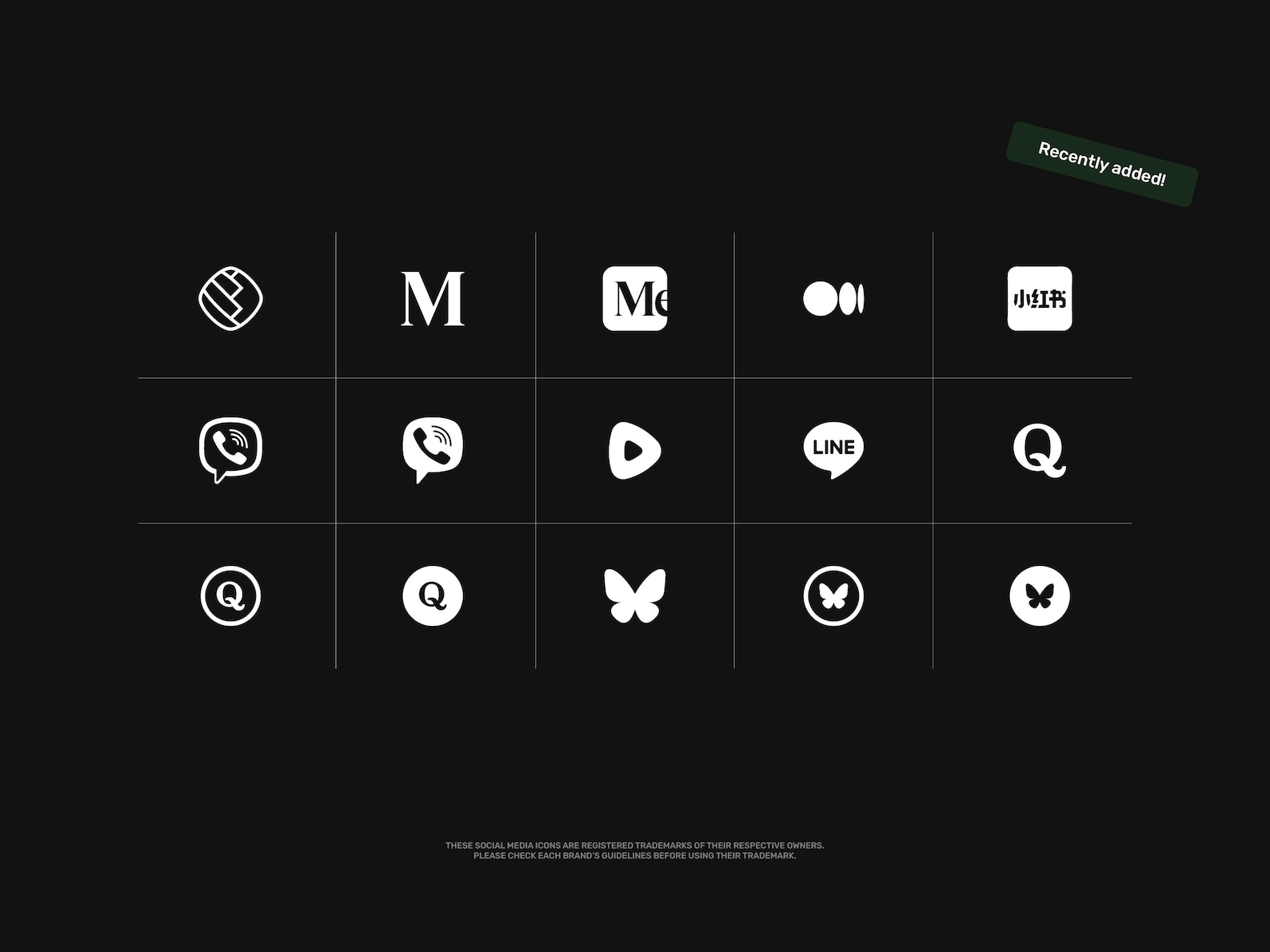 60+ Minimalist Social Media Icons · Ultra High Resolution · Fully ...