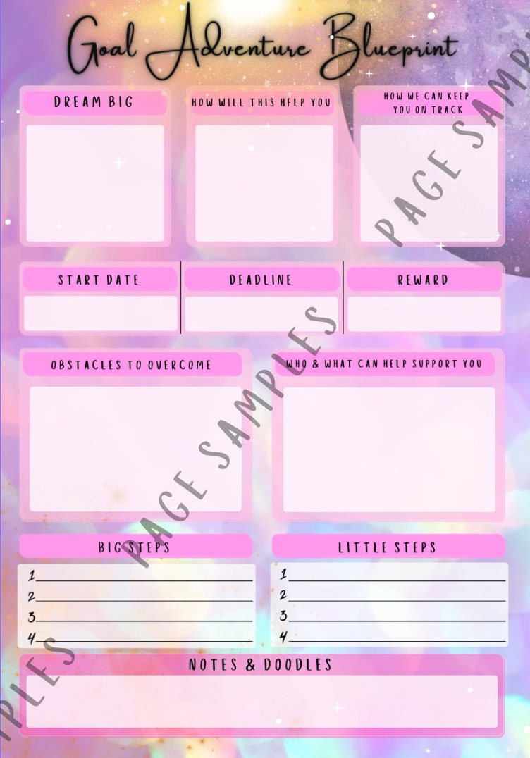 Digital: Printable Cosmic Concentration. ADHD + Neurodivergent Planner ...