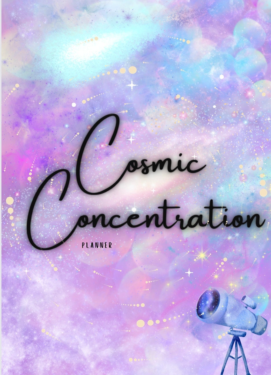 Digital: Printable Cosmic Concentration. ADHD + Neurodivergent Planner ...