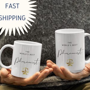 Bester Apotheker Becher, Apotheker Geschenk, Apotheker Wertschätzung, Kaffeeliebhaber Apotheker Becher, Apotheker Kaffee-Liebhaber Geschenk, Rx Tasse, Apotheke