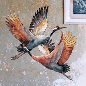 Sandhill Crane Metal Sign, Sandhill Crane Wall Art, Coloful Sandhill Crane, Sandhill Crane Gift, Sandhill Crane Decor, Housewarming Gift