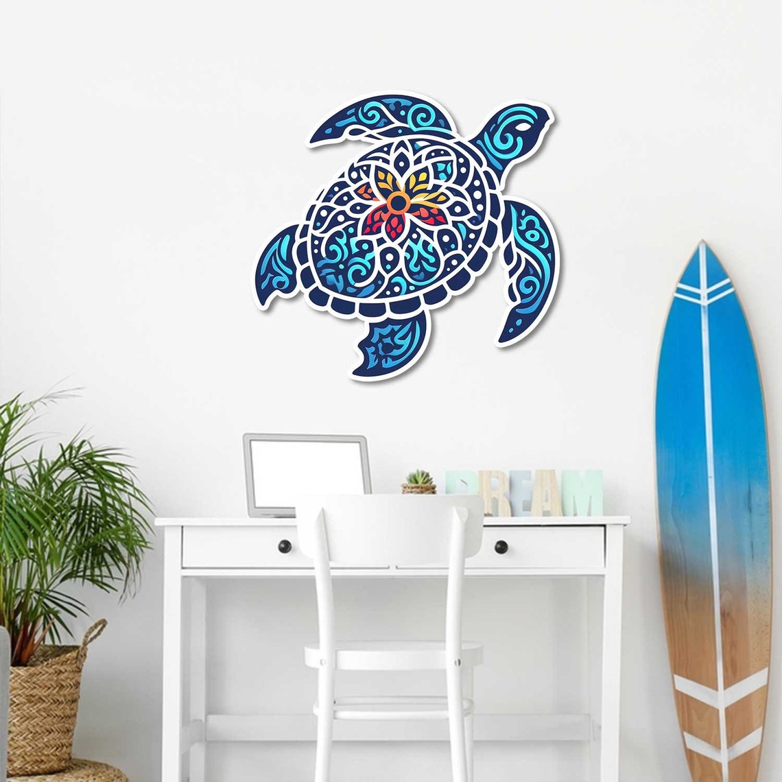Colorful Turtle Wreath Sign, Sea Turtle Sign, Home Decor, Turtle Wall ...