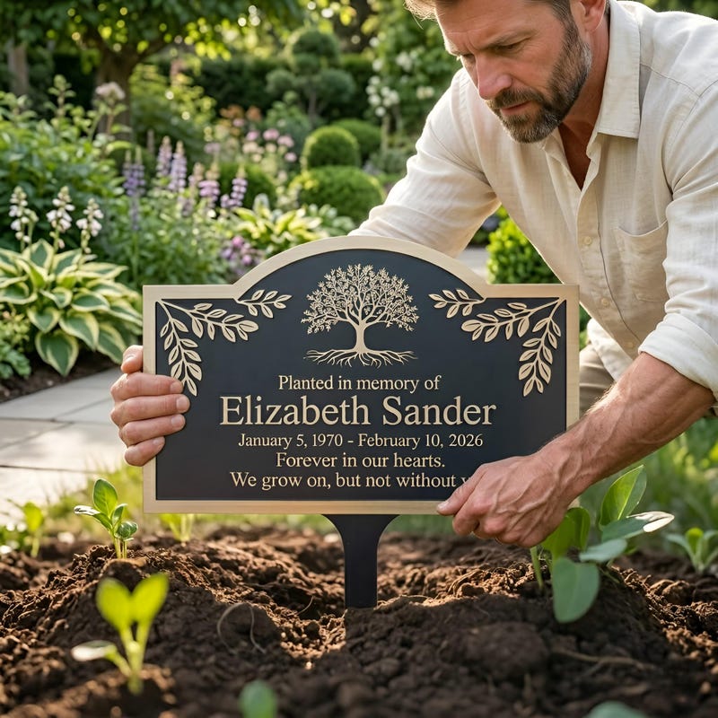Memorial Tree Plaque - Etsy