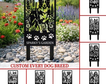 Custom Your Dog Breed Garden Decor: Personalized Pet Lover Yard Decor