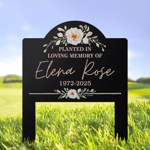 Placa de árbol conmemorativa personalizada, letrero de árbol con estaca, marcador conmemorativo de metal, pérdida de papá y mamá, letrero de simpatía, placa de recuerdo