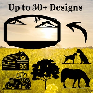Personalized Your Ranch Metal Sign, Design Your Farm Sign, Custom Metal Farm Sign,  Farmhouse Decor, Barn Sign, Farm Gate Sign, Farmer Gift